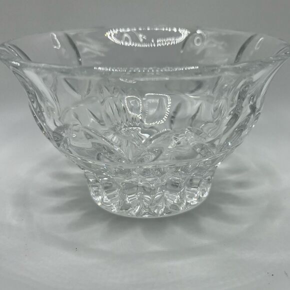 Block Crystal Bowl Candy Dish Accent Bowl - Picture 1 of 10